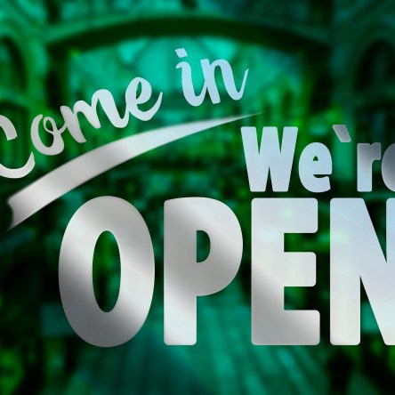 Open..but not business as usual